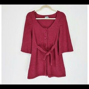 Anthropologie Tabitha Belted Cardigan Sweater